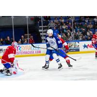 Syracuse Crunch center Gabriel Szturc vs. the Laval Rocket
