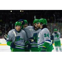 Florida Everblades' Kyle Penney and Kyle Neuber on game night