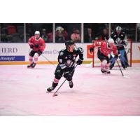 Penticton Vees' Diego Johnson in action