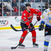 Twin City Thunderbirds defenseman Richard Durina