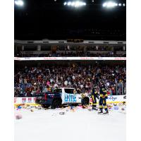 Atlanta Thunder on Teddy Bear Toss Night