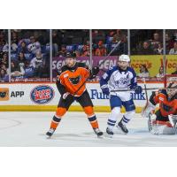 Syracuse Crunch center Dylan Duke vs. the Lehigh Valley Phantoms