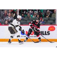 Belleville Senators left wing Jamieson Rees vs. the Hershey Bears