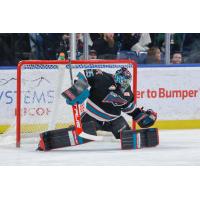 Kelowna Rockets goaltender Josh Banini