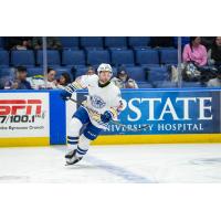 Syracuse Crunch center Dylan Duke vs. the Charlotte Checkers