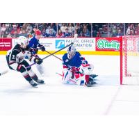 Vancouver Giants centre Adam Titlbach vs. the Spokane Chiefs