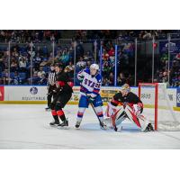 Syracuse Crunch left wing Jakob Pelletier vs. the Charlotte Checkers