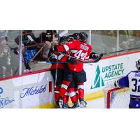 Adirondack Thunder celebrate a goal