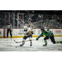 Atlanta Gladiators forward Alex Young (left)