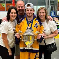 Jaxon Fridge with the Coquitlam Adanacs