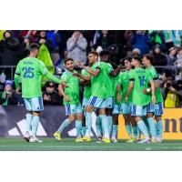 Seattle Sounders FC exchange congratulations