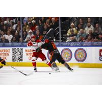 Allen Americans battle the Kansas City Mavericks