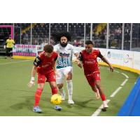 St. Louis Ambush defender Robert Williamson vs. the Baltimore Blast