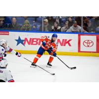 Syracuse Crunch center Dylan Duke vs. the Rochester Americans