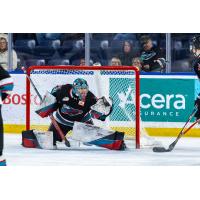 Kelowna Rockets goaltender Harrison Boettiger