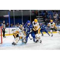 Syracuse Crunch center Dylan Duke vs. the Wilkes-Barre/Scranton Penguins