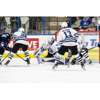 Wenatchee Wild's goalie Cal Conway in action