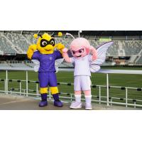 Louisville City FC mascot Sting and Racing Louisville FC mascot Float