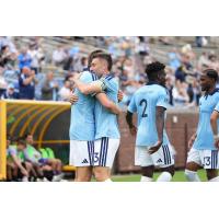 Chattanooga FC celebrates a goal