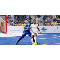 San Diego Sockers newcomer Stefan Mijatovic defends Baltimore's Kevaughn Frater