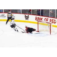 Idaho Steelheads' Francesco Arcuri and Allen Americans' Jackson Parsons in action