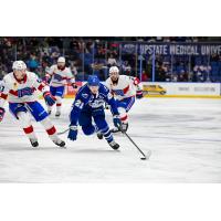 Syracuse Crunch right wing Mitchell Chaffee vs. the Laval Rocket