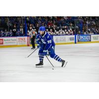 Syracuse Crunch defenseman Matteo Pietroniro vs. the Laval Rocket