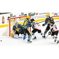 Adirondack Thunder pressure the Wheeling Nailers