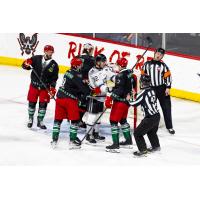 Allen Americans and Idaho Steelheads on game night