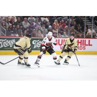Belleville Senators defenceman Carter Yakemchuk vs. the Hershey Bears