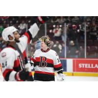 Belleville Senators goaltender Leevi Meriläinen