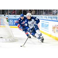 Syracuse Crunch right wing Ethan Gauthier vs. the Rochester Americans
