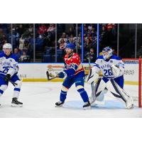 Syracuse Crunch center Dylan Duke vs. the Cleveland Monsters