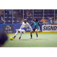 Tacoma Stars' Franck Tayou and St. Louis Ambush' Robert Williamson on game night