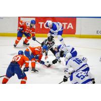 Syracuse Crunch face off with the Cleveland Monsters