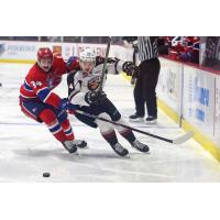 Defenceman Bowen Byram with the Vancouver Giants