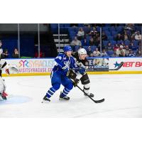 Syracuse Crunch center Dylan Duke vs. the Hershey Bears
