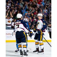 Atlanta Gladiators' Mickey Burns and Ryan Nolan on game night