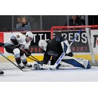 Wenatchee Wild goaltender Tobias Tvrznik