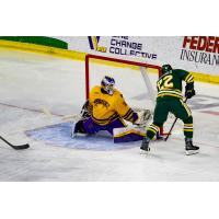 Goaltender Alex Tracy with the Minnesota St. University - Mankato