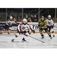 Peterborough Petes centre Aidan Young vs. the North Bay Battalion