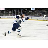 Penticton Vees unleash a shot vs. the Seattle Thunderbirds