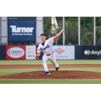 Tampa Tarpons' Justin West in action