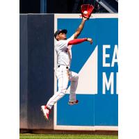 Ceddanne Rafaela with the Worcester Red Sox