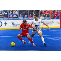 St. Louis Ambush defender John Gates (right) vs. the Kansas City Comets