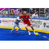St. Louis Ambush defend against the Kansas City Comets