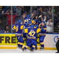 Saskatoon Blades celebrate
