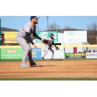 George Lombard, Jr. of the Somerset Patriots in the field
