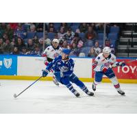 Syracuse Crunch center Tristan Allard vs. the Rochester Americans