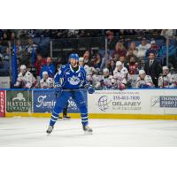 Syracuse Crunch defenseman Jarred Tinordi vs. the Rochester Americans